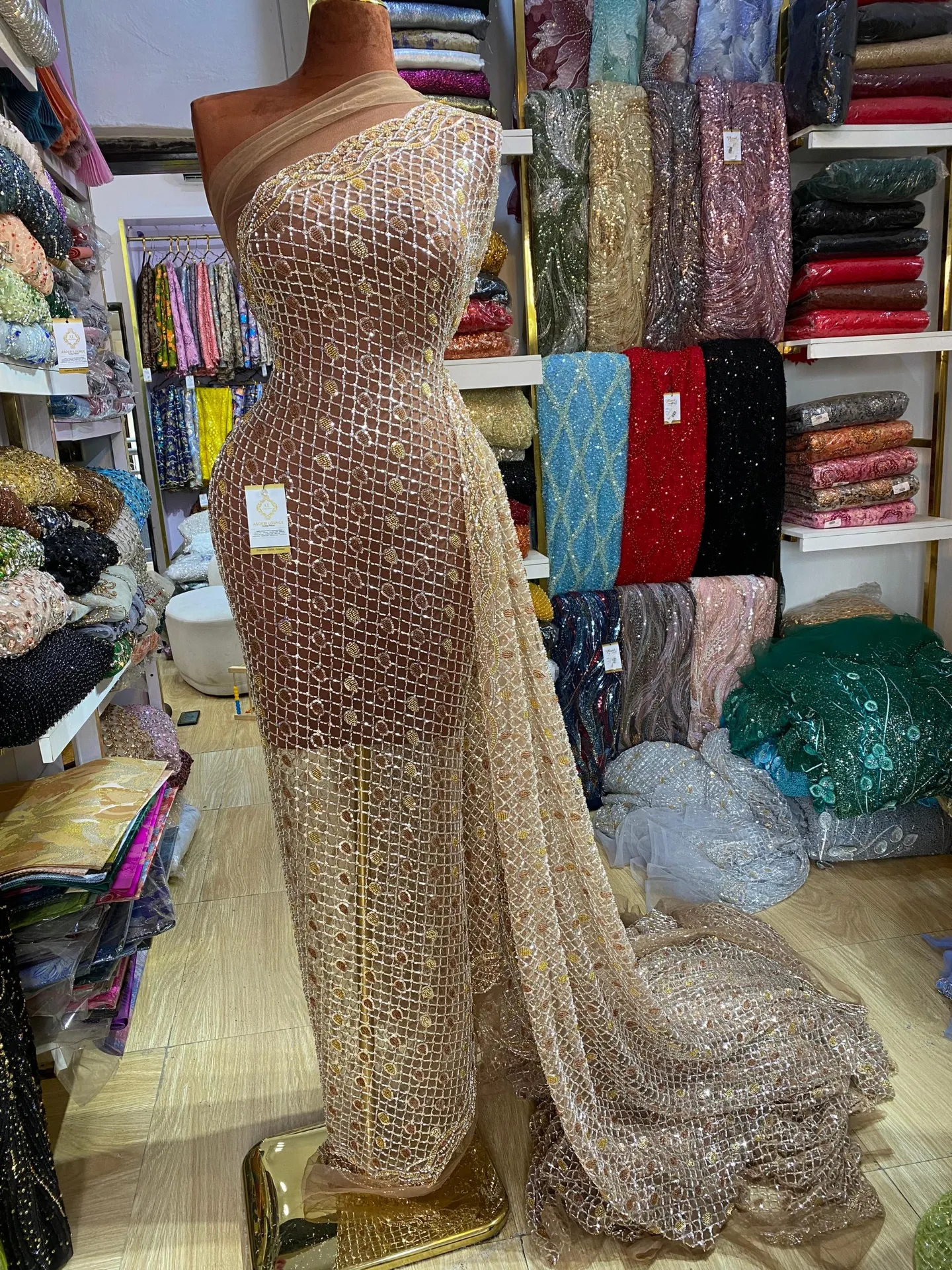 Yusra Beaded Fabric