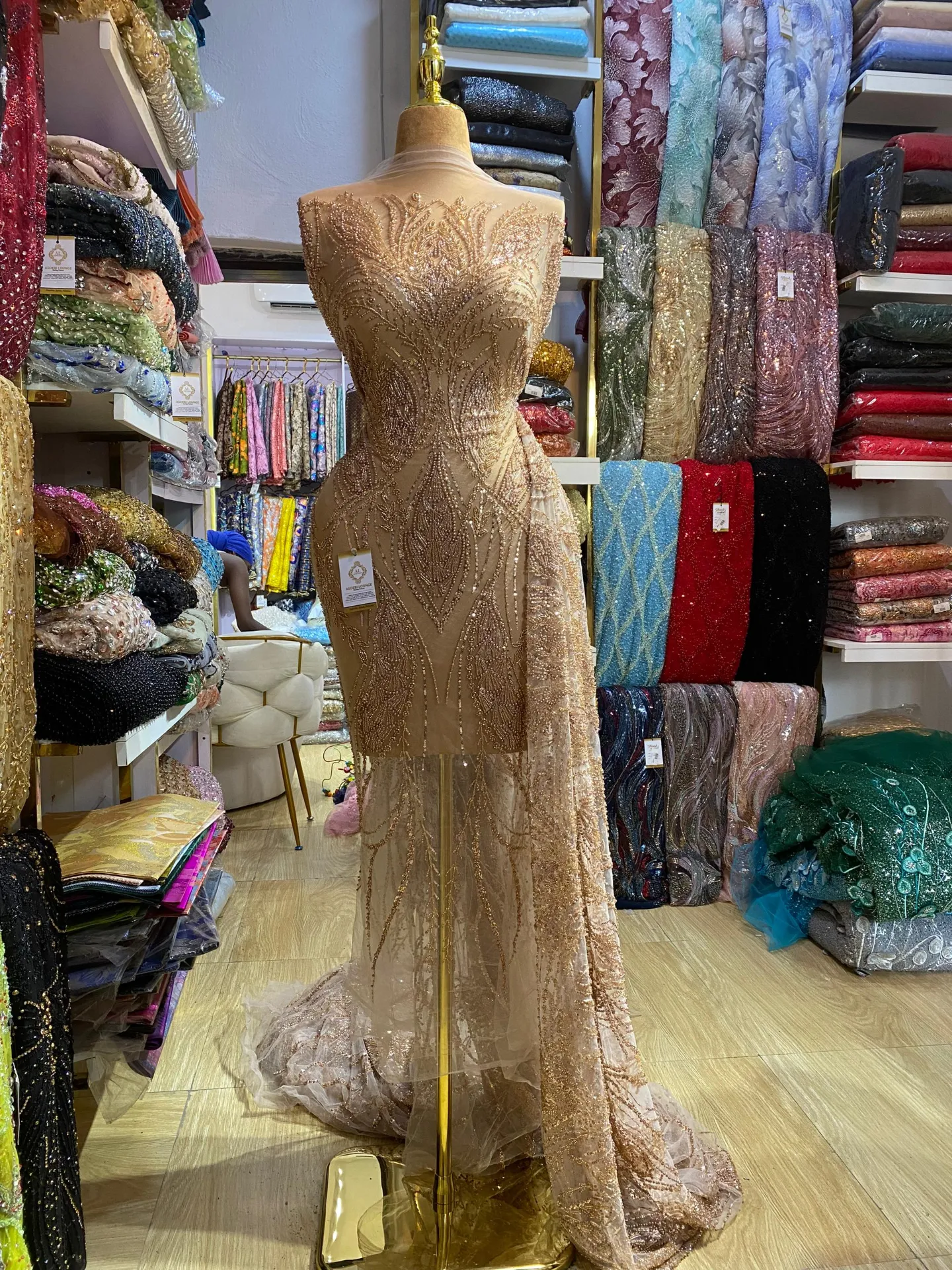 Habiba Beaded Fabric