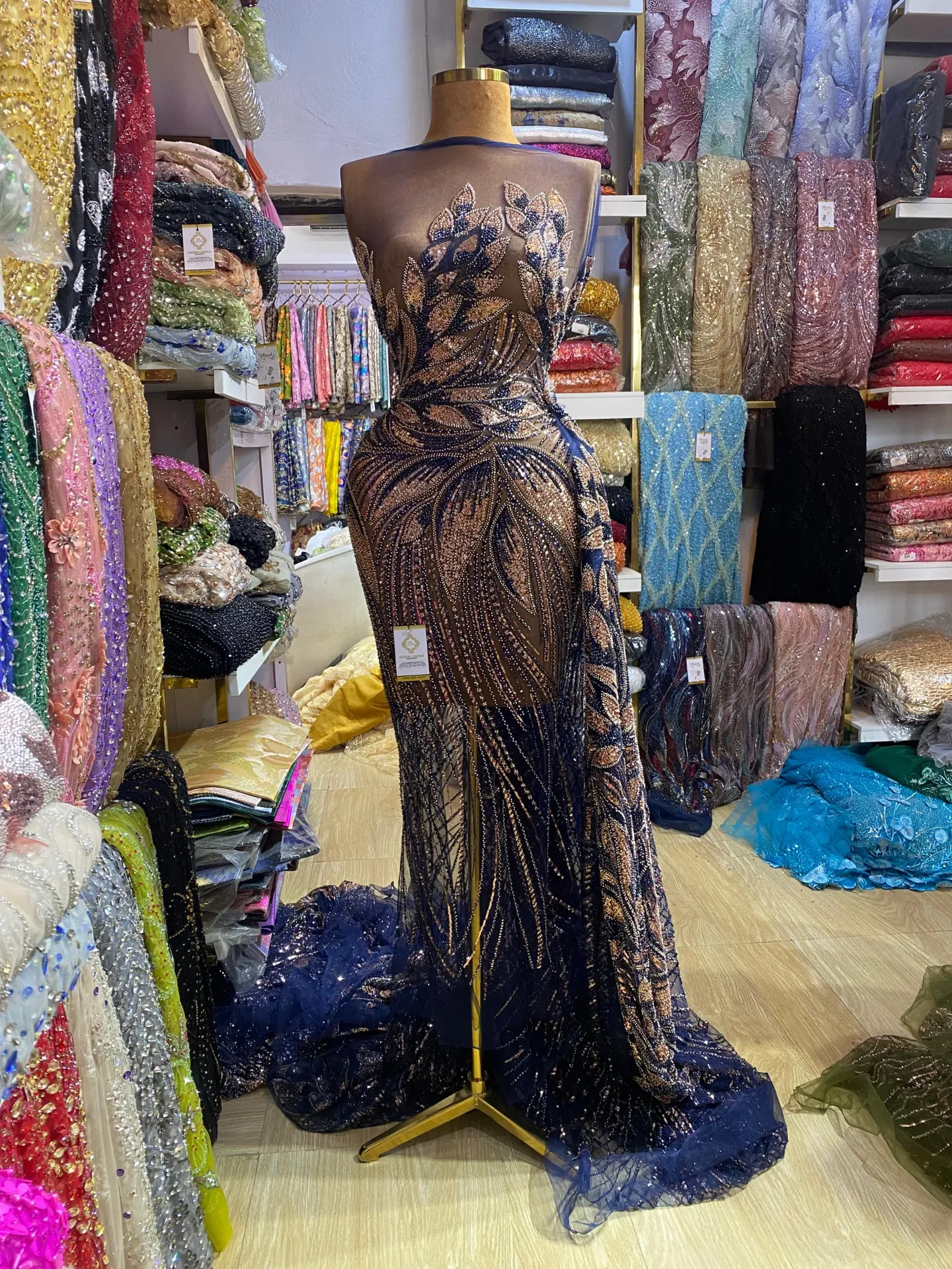 Maimuna Beaded Fabric
