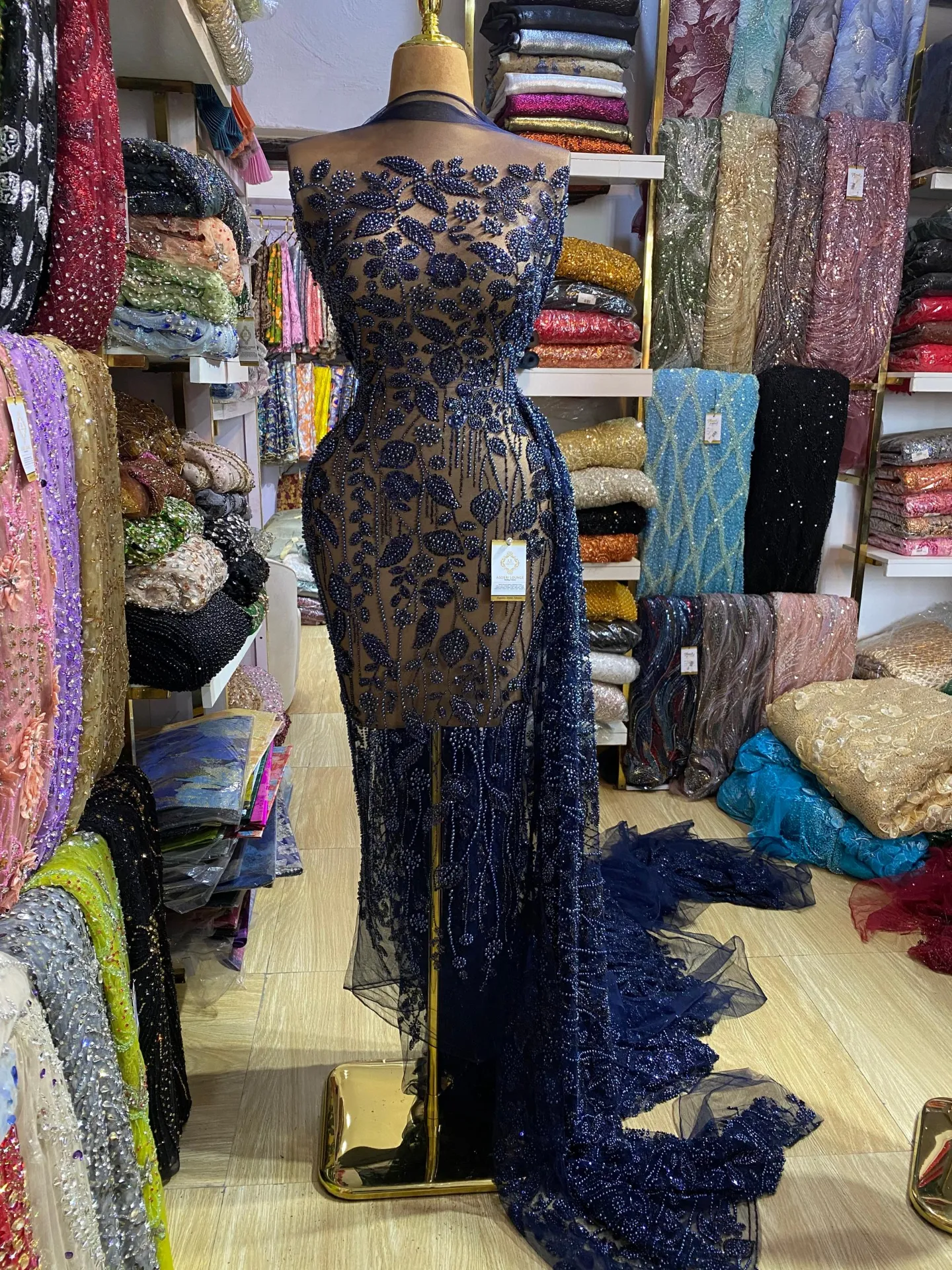 Umaima Beaded Fabric