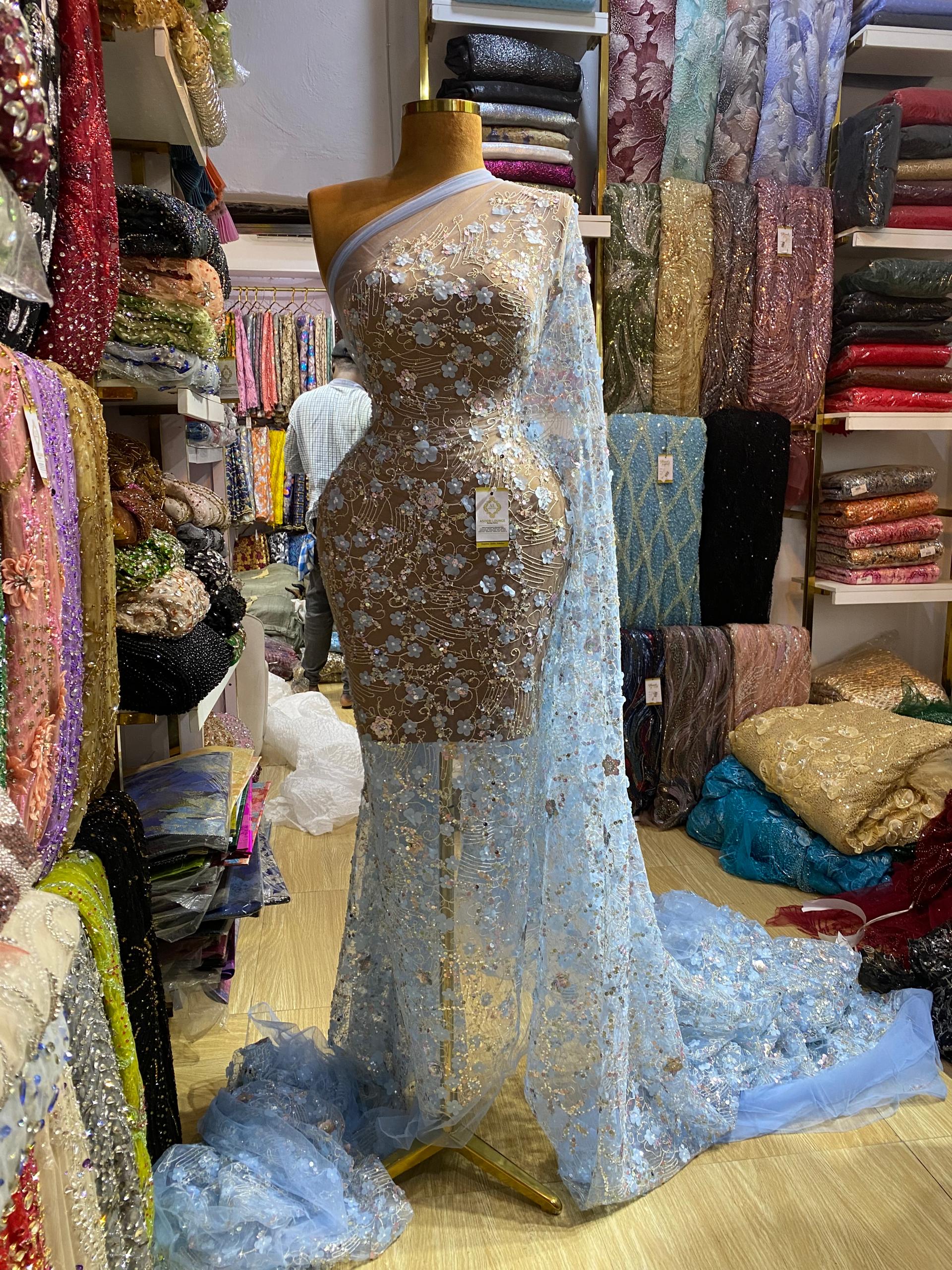 Farida Beaded Fabric