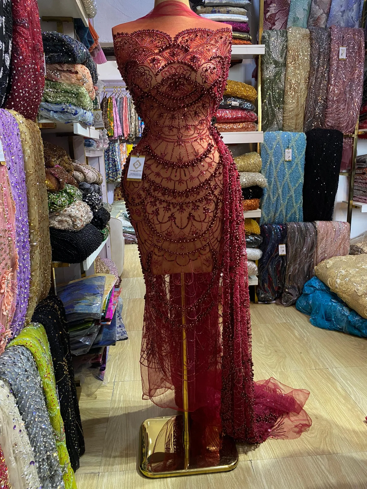 Khadija Beaded Fabric