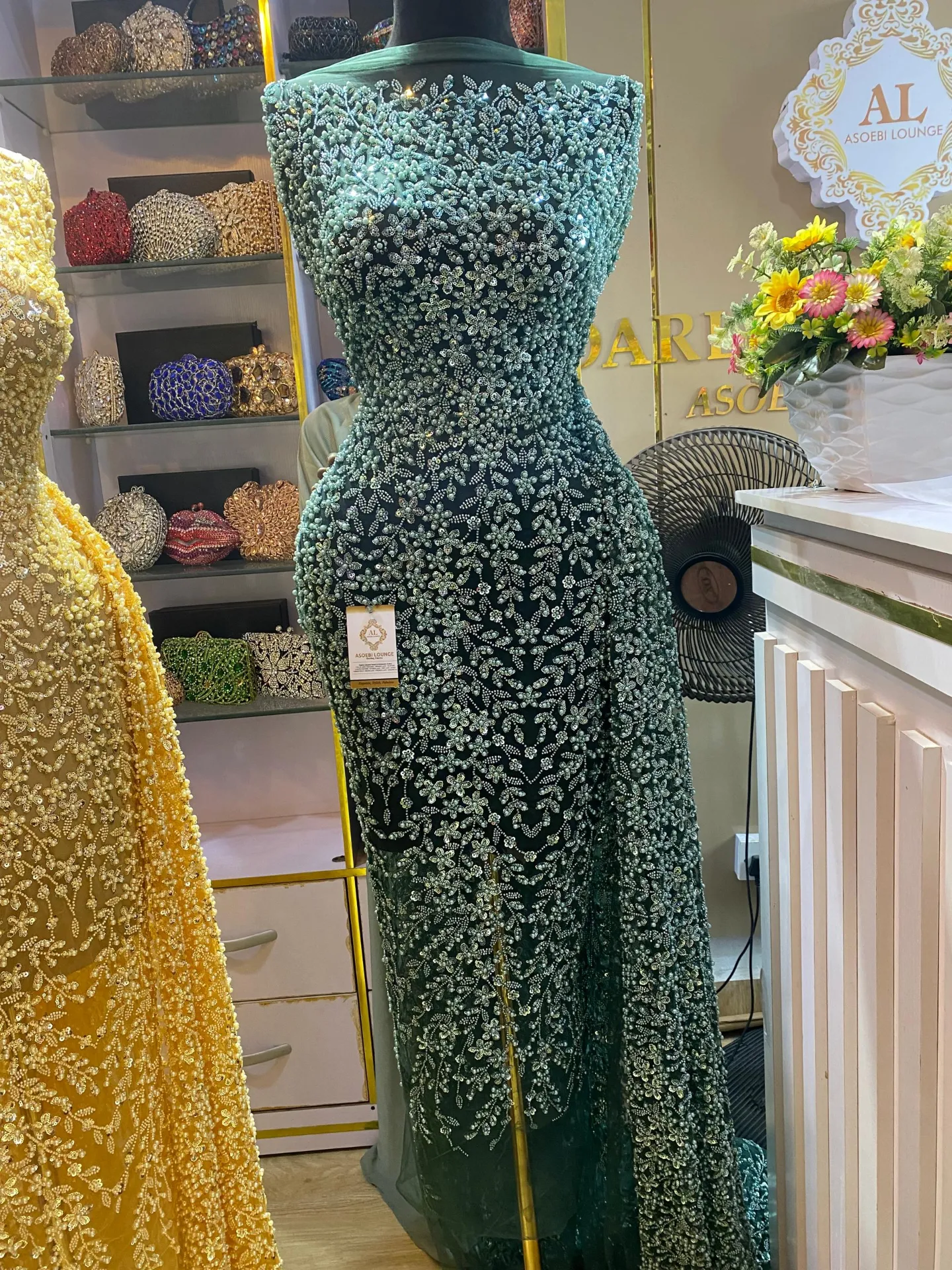 Ruqayya Beaded Fabric