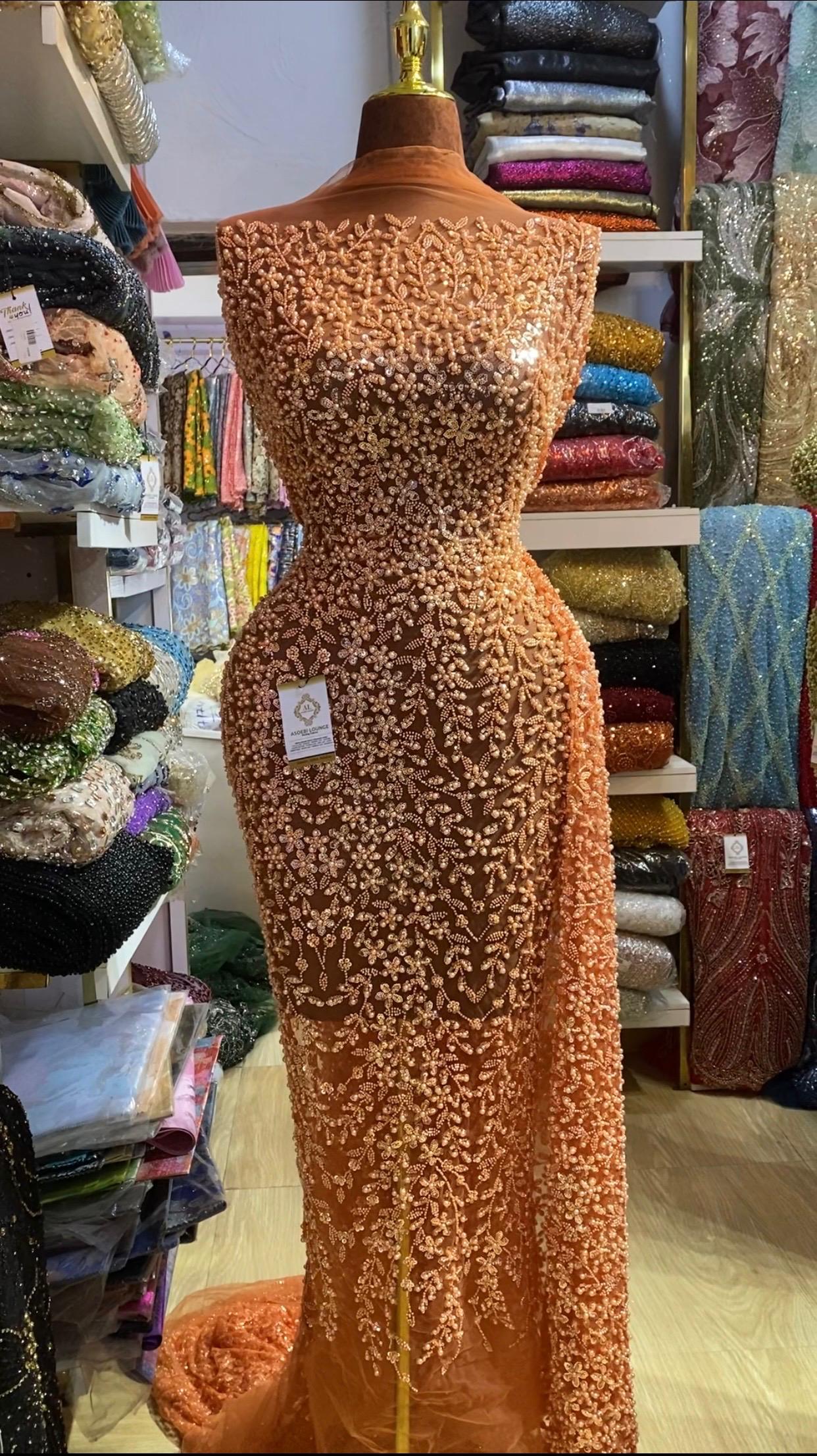 Aliya Beaded Fabric