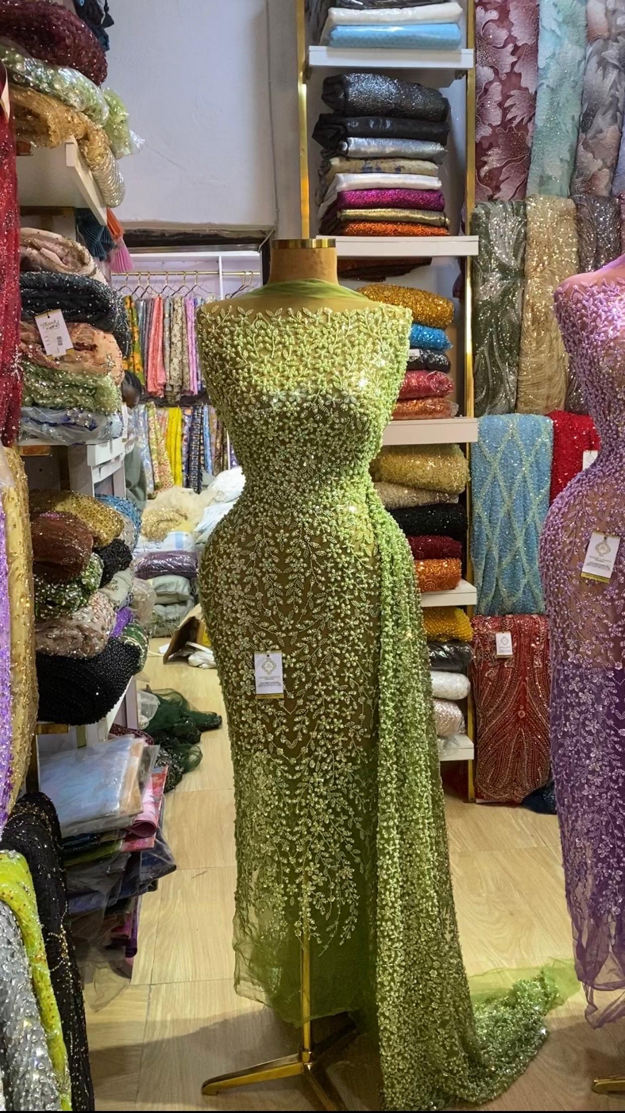 Husna Beaded Fabric
