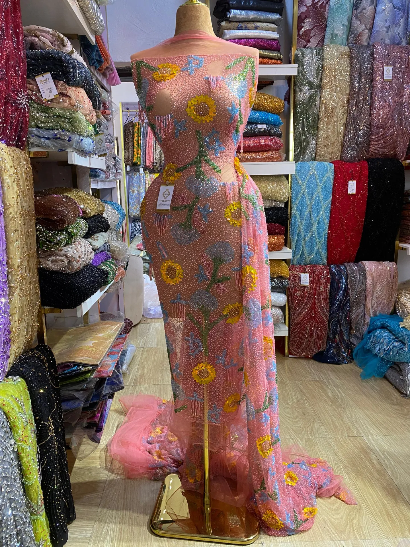 Yasmin Beaded Fabric