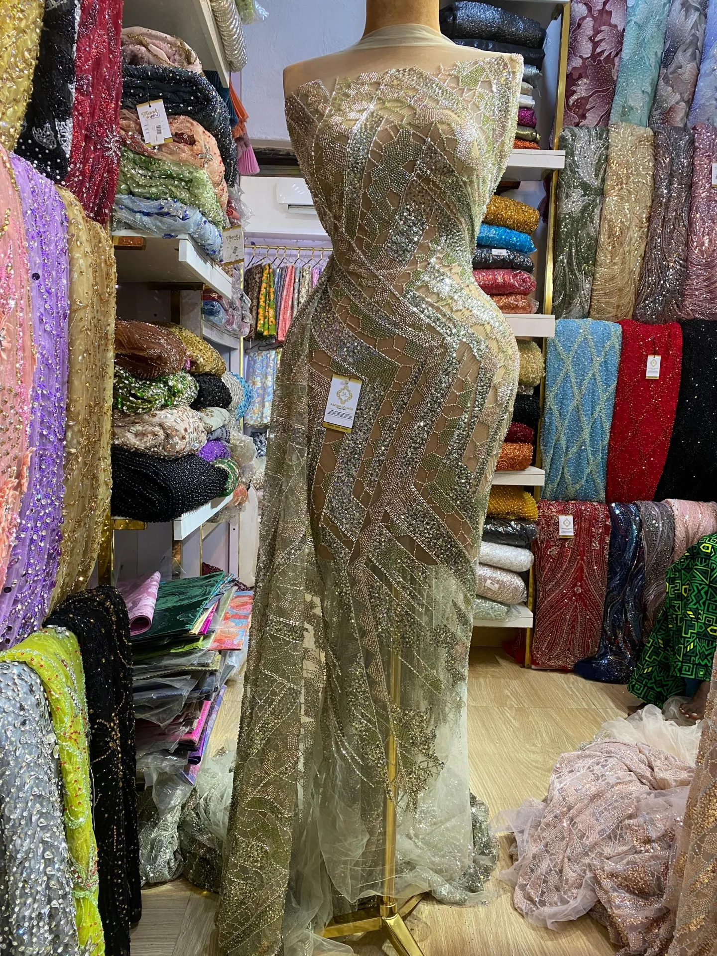 Kore beaded Fabric thumbnail 2
