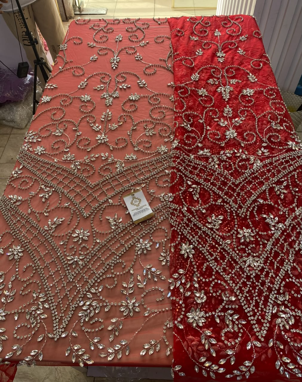 Reina Luxury Crystal Fabric thumbnail 2