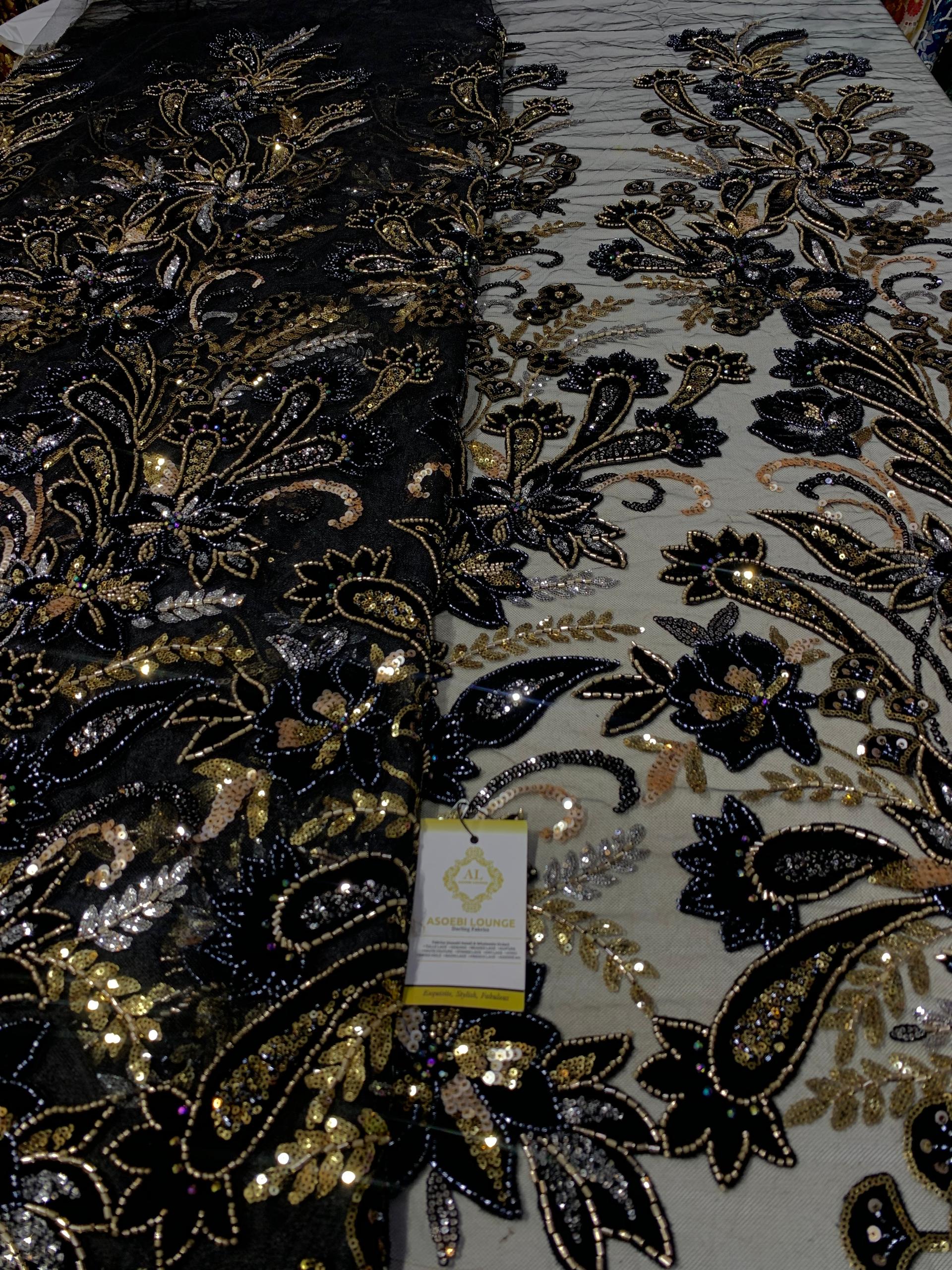 Hadeezah Beaded Fabric