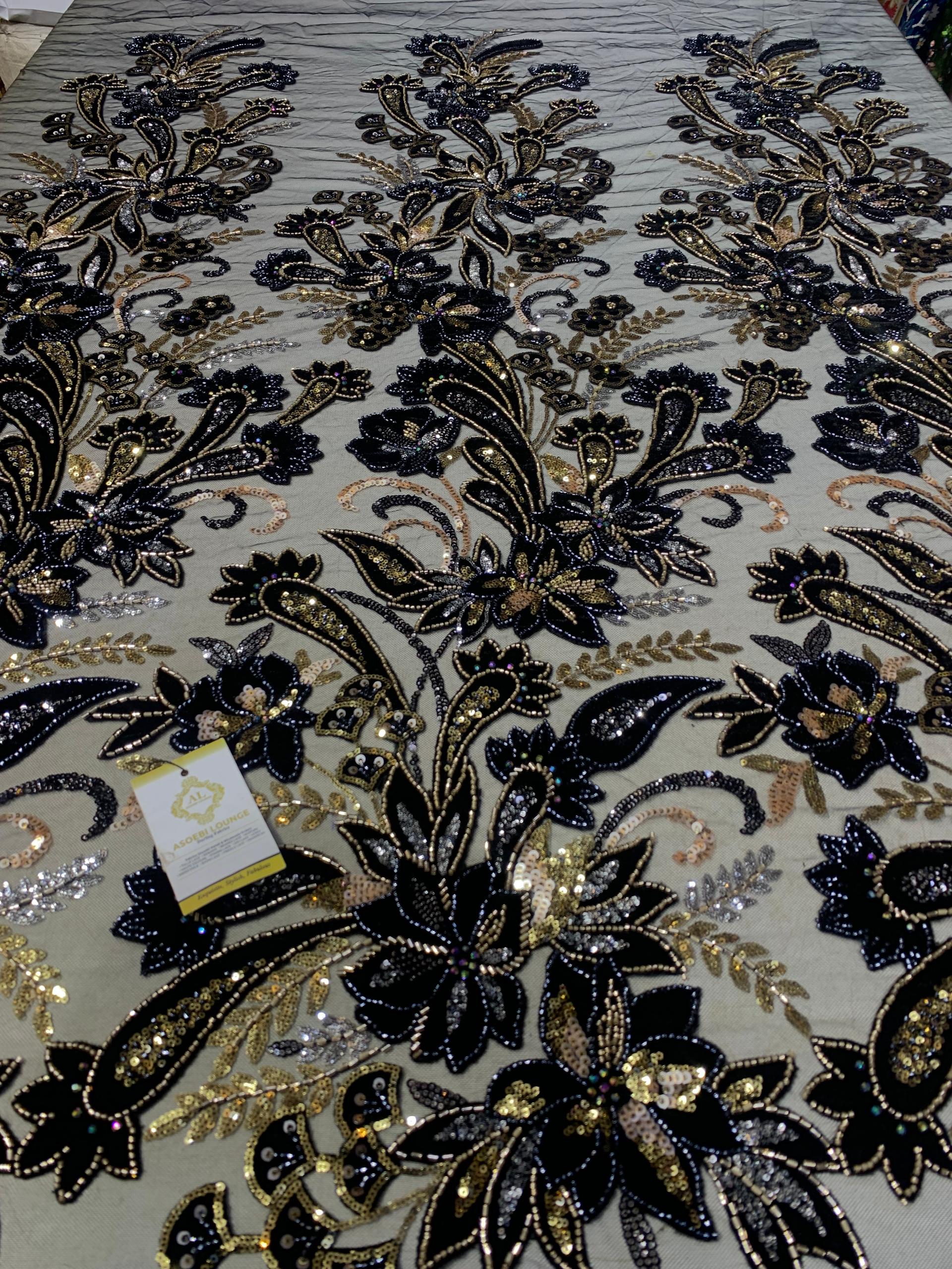 Hadeezah Beaded Fabric thumbnail 2