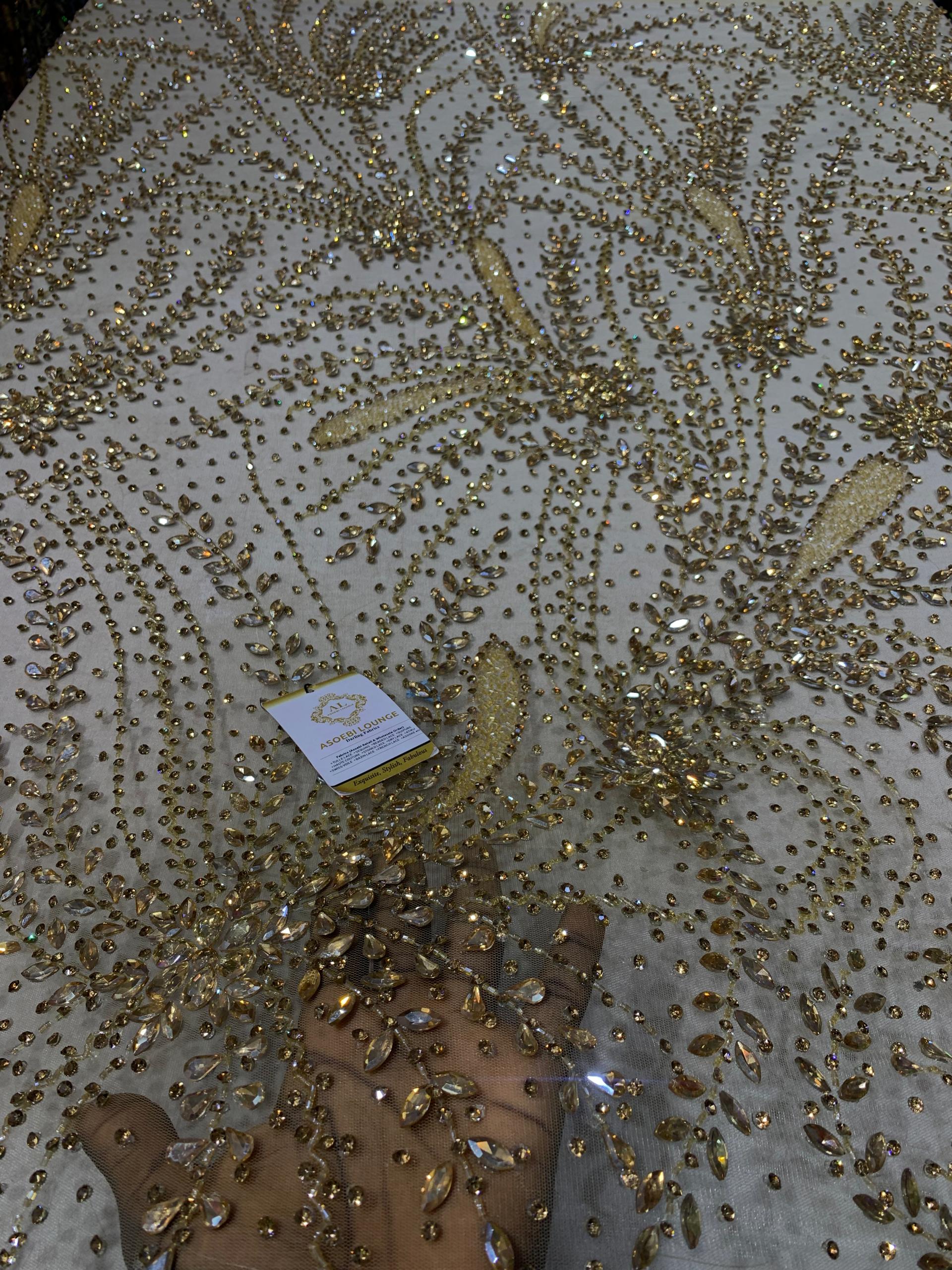 Yetunde Luxury Crystal Fabric thumbnail 2