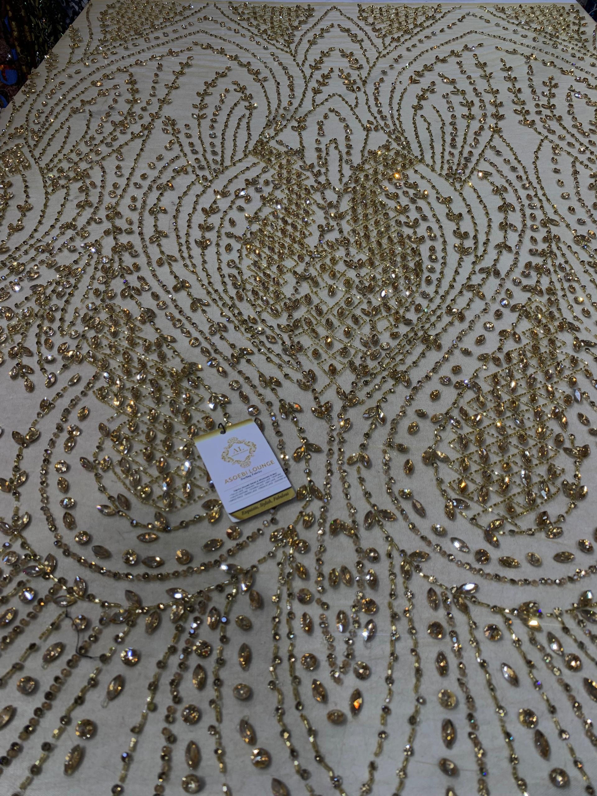 Aderonke Luxury Crystal Fabric thumbnail 2