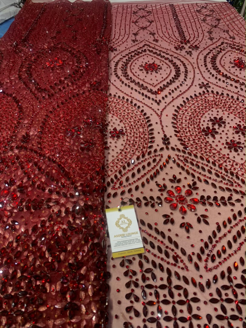 Leeyah Luxury Crystal Fabric