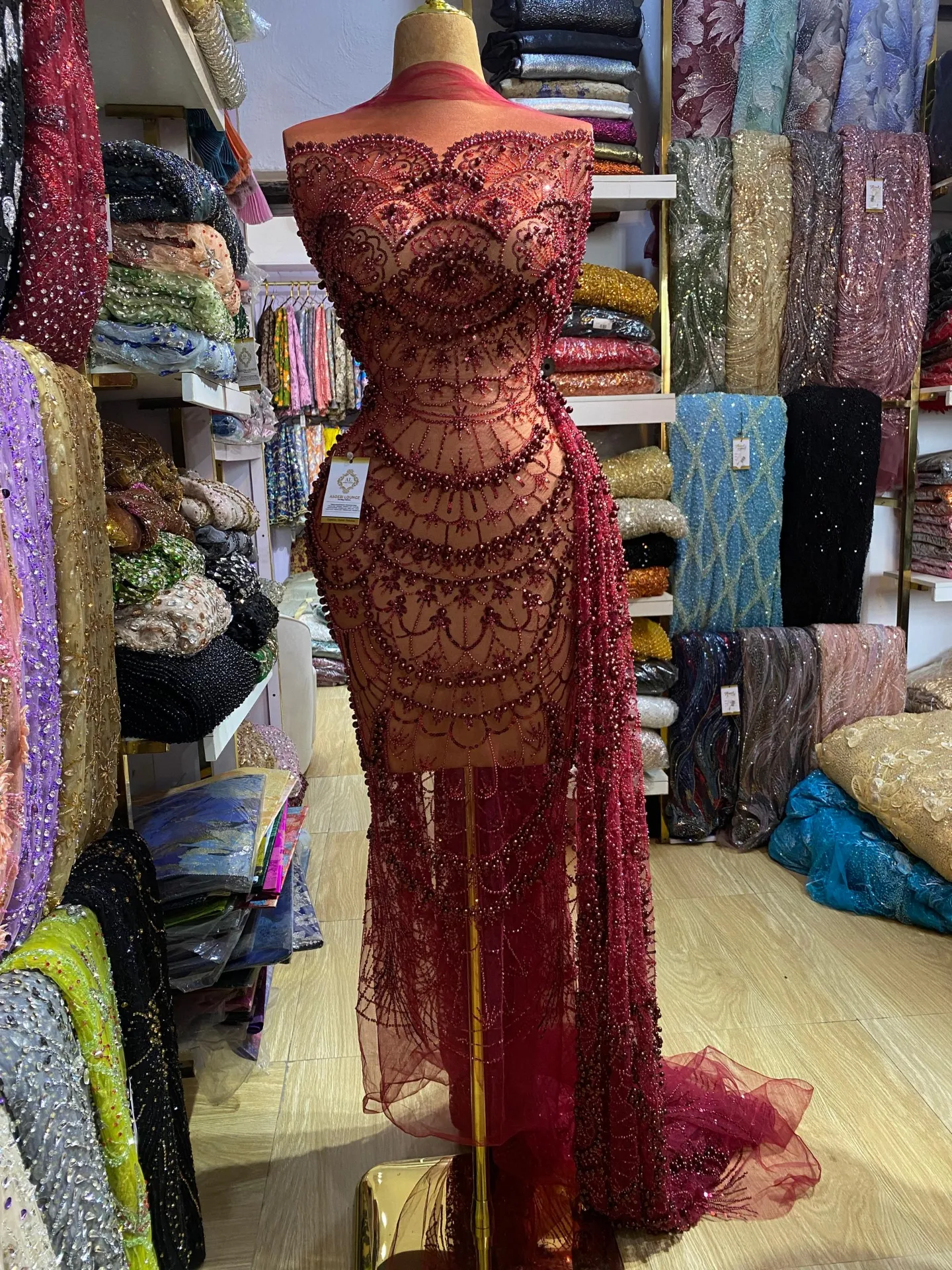 Khadija Beaded Fabric thumbnail 2