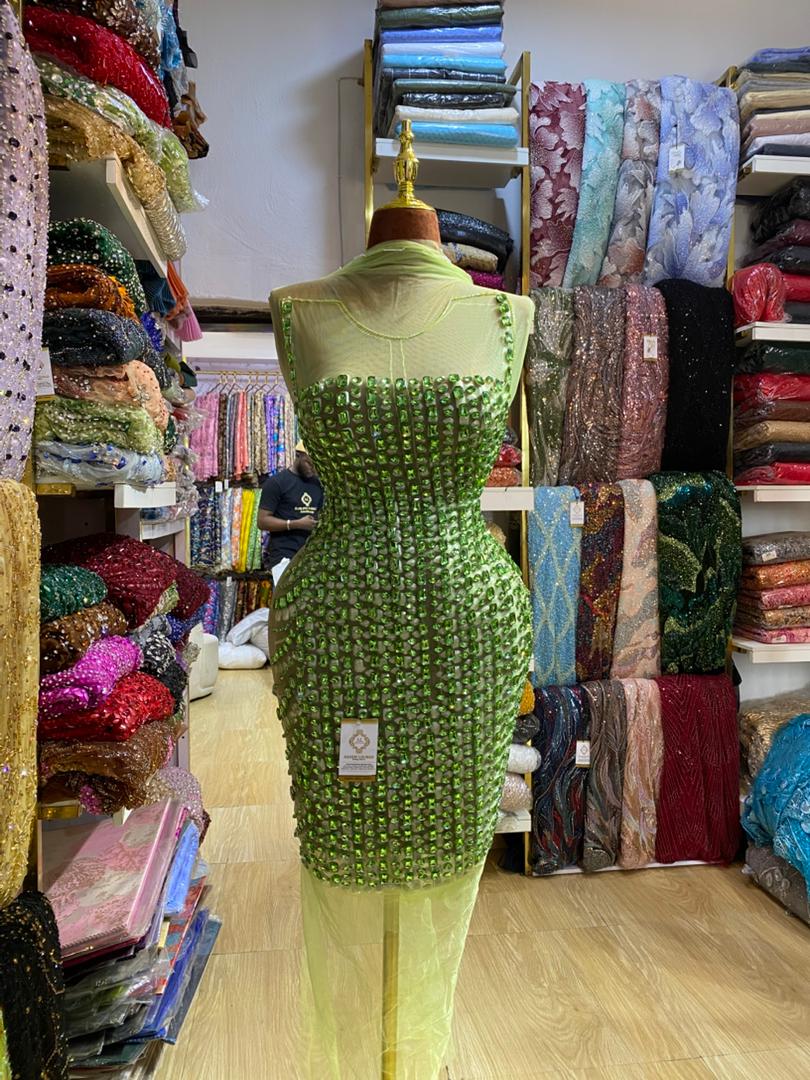 NKÁ Gold Panel Dress Fabrics thumbnail 2