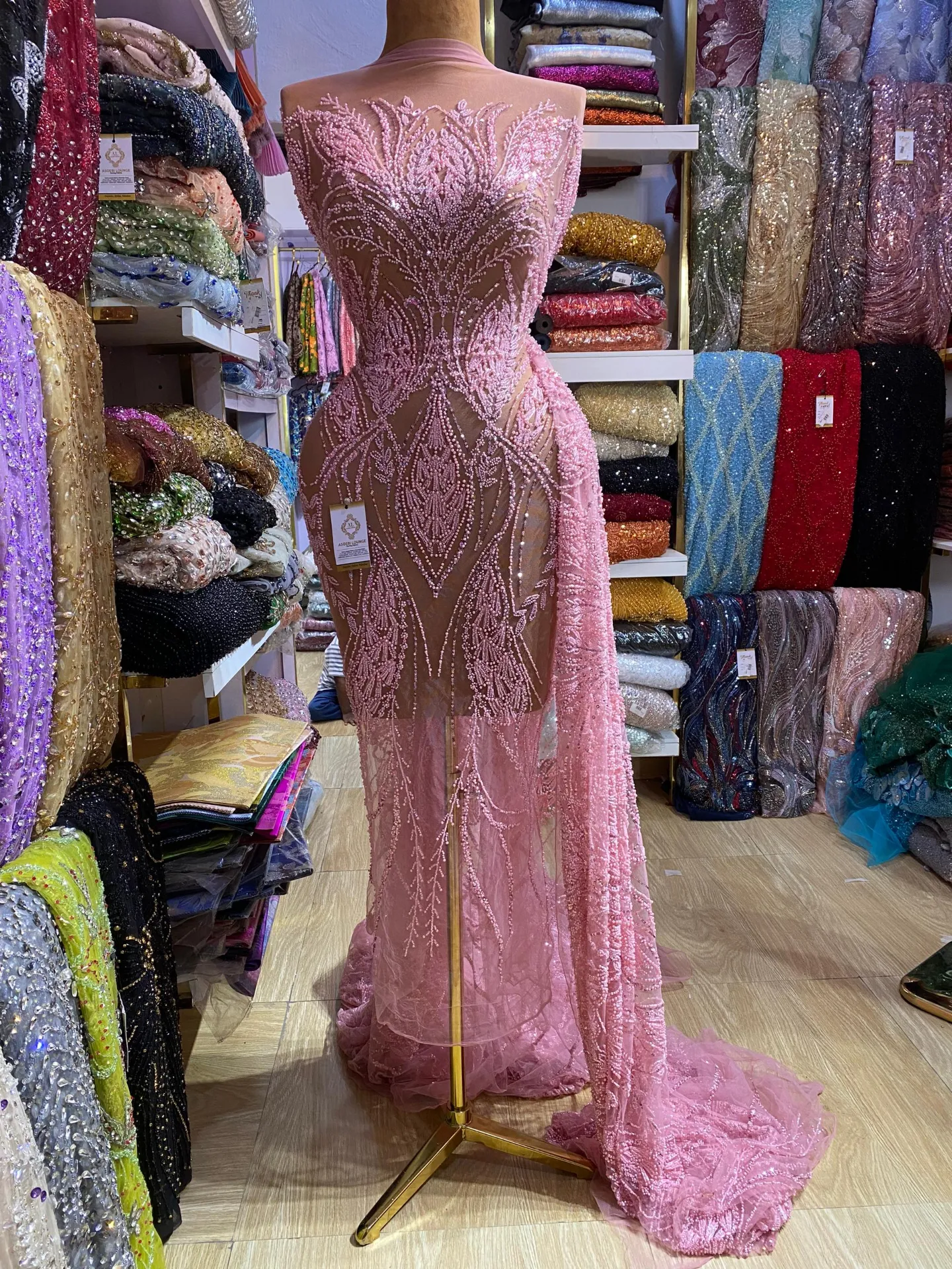 Safiyah Beaded Fabric thumbnail 2